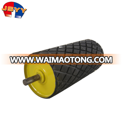 magnetic belt conveyor drum pulley for separating iron from others