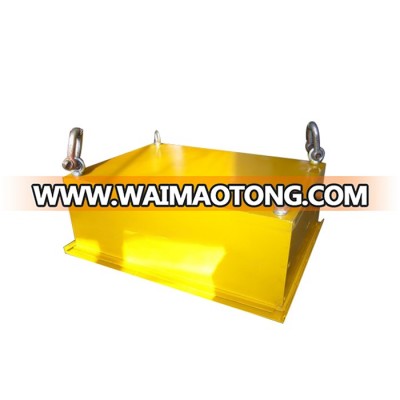 Suspended conveyor belt magnet permanent plate magnetic separator overband iron separator